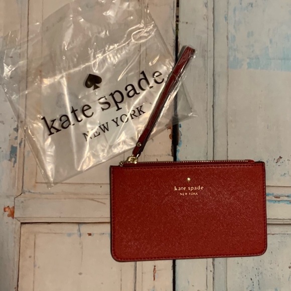 kate spade Handbags - Kate Spade • NWT Red Wristlet Pouch